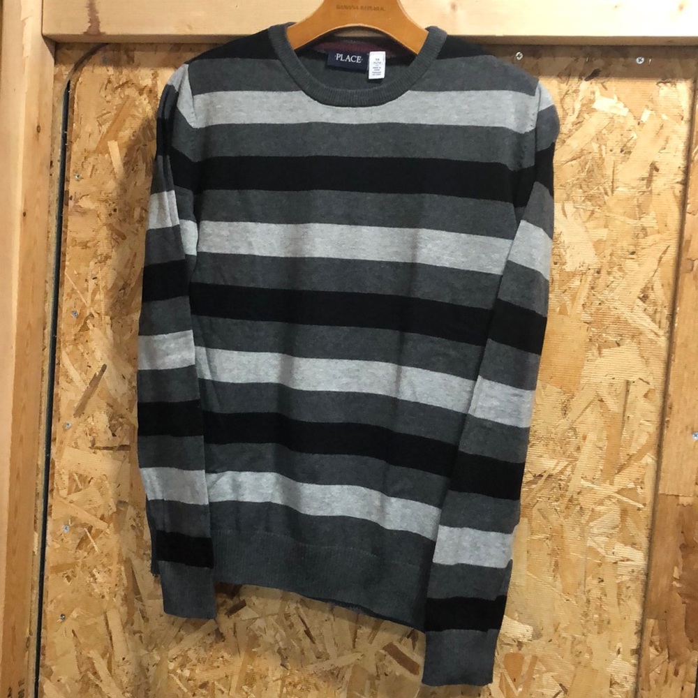 NWOT The Children's Place Striped Crew Sweater